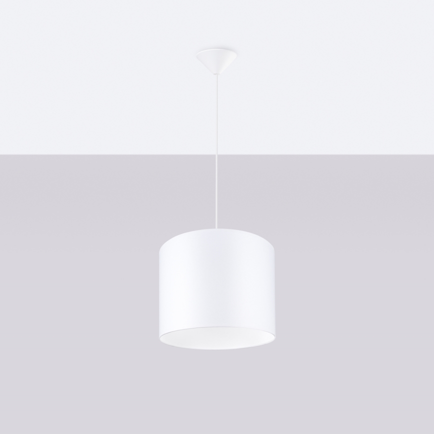 Lustr na lanku NOVA 1xE27/15W/230V pr. 30 cm bílá