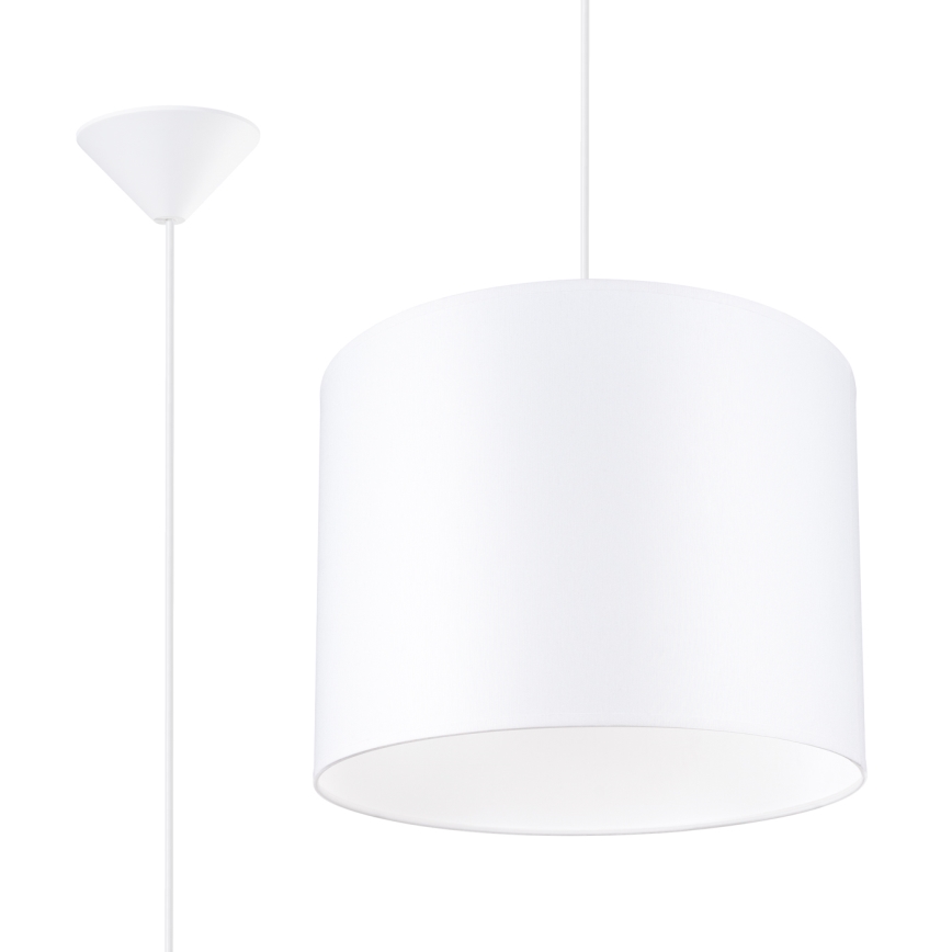 Lustr na lanku NOVA 1xE27/15W/230V pr. 30 cm bílá