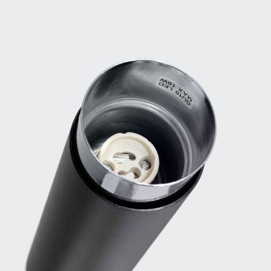 Bodové svítidlo NERO 1xGU10/10W/230V 12,5 cm černá/lesklý chrom