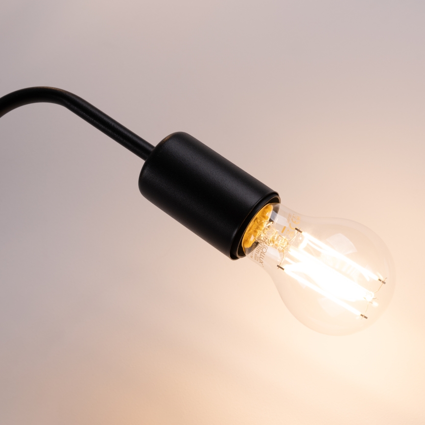 Přisazený lustr VECTOR 4xE27/15W/230V černá