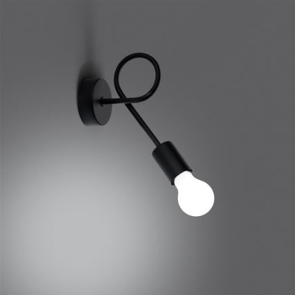 Nástěnná lampa LEVAR 1xE27/15W/230V černá
