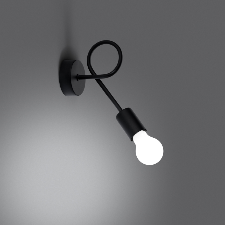 Nástěnná lampa LEVAR 1xE27/15W/230V černá