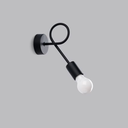 Nástěnná lampa LEVAR 1xE27/15W/230V černá