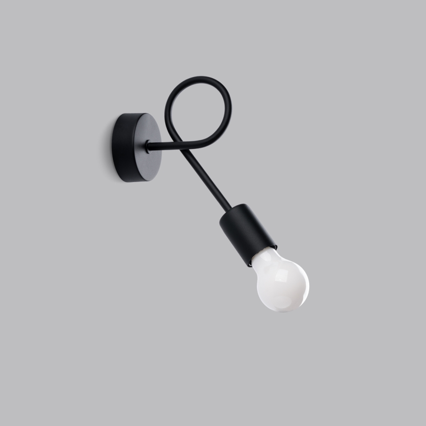 Nástěnná lampa LEVAR 1xE27/15W/230V černá