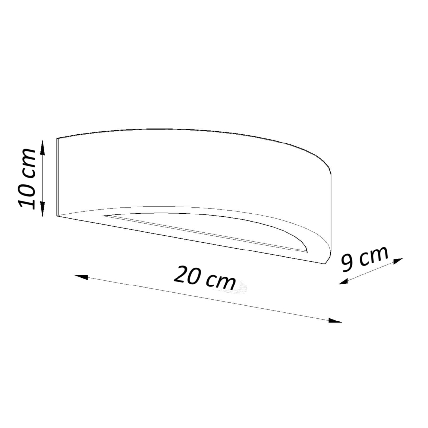 Nástěnné svítidlo ATENA 1xE27/15W/230V 20 cm bílá