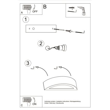 Nástěnné svítidlo ATENA 1xE27/15W/230V 20 cm bílá