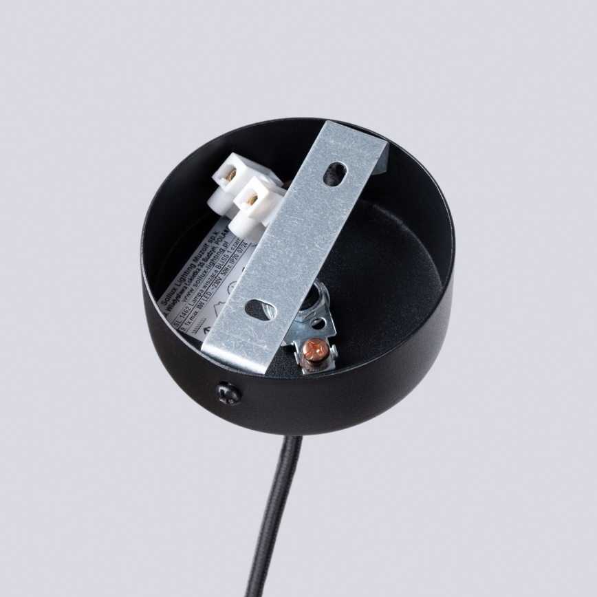 Lustr na lanku BLISS 1xG9/8W/230V černá