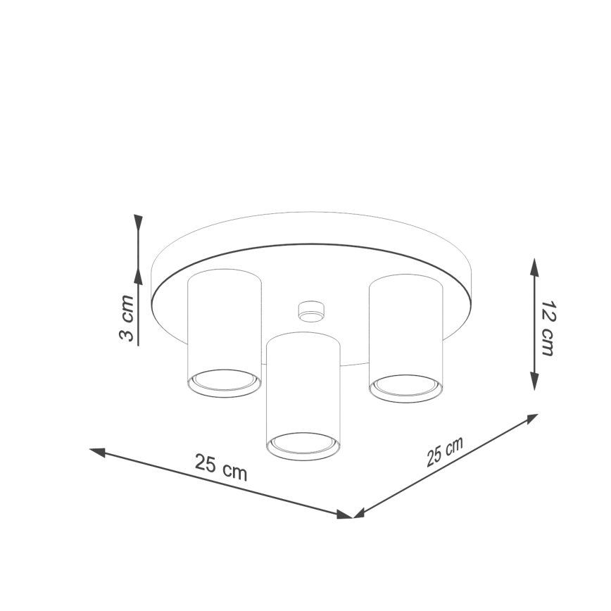 Bodové svítidlo LAGOS 3xGU10/10W/230V bílá
