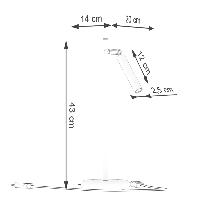 Stolní lampa PASTELO 1xG9/8W/230V černá