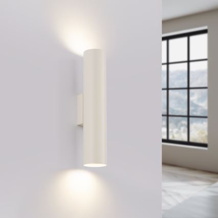 Nástěnné svítidlo LAGOS 2xGU10/10W/230V krémová