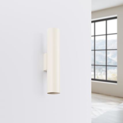 Nástěnné svítidlo LAGOS 2xGU10/10W/230V krémová