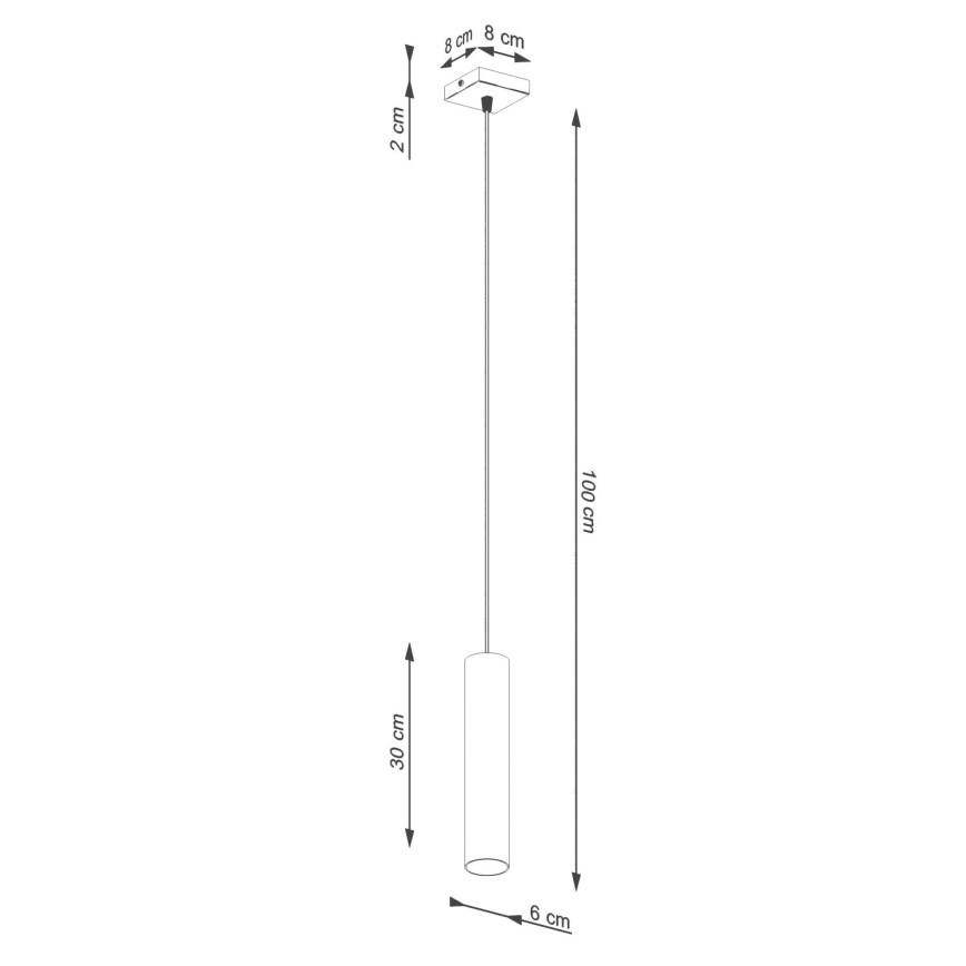 Lustr na lanku LAGOS 1xGU10/10W/230V zelená