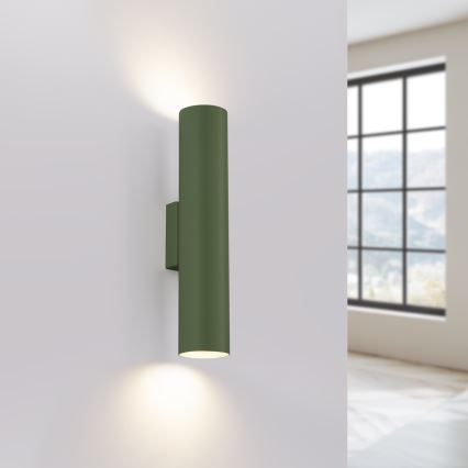 Nástěnné svítidlo LAGOS 2xGU10/10W/230V zelená