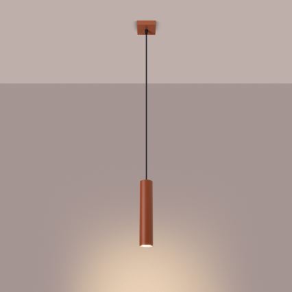 Lustr na lanku LAGOS 1xGU10/10W/230V červená