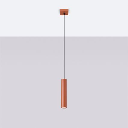 Lustr na lanku LAGOS 1xGU10/10W/230V červená