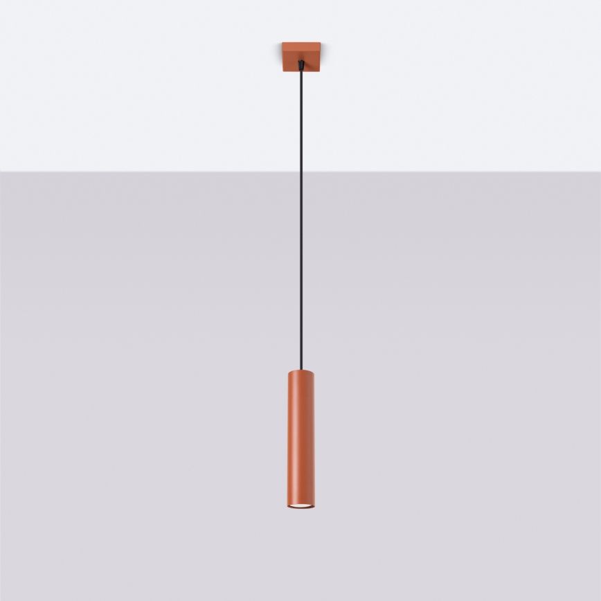 Lustr na lanku LAGOS 1xGU10/10W/230V červená