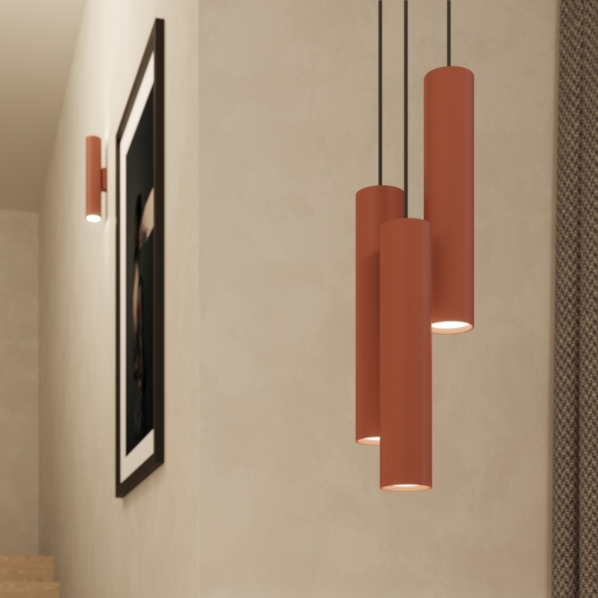 Nástěnné svítidlo LAGOS 2xGU10/10W/230V červená
