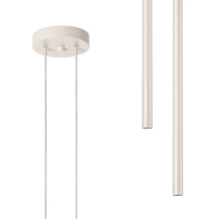 Lustr na lanku PASTELO 2xG9/8W/230V krémová