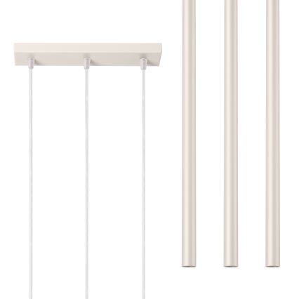 Lustr na lanku PASTELO 3xG9/8W/230V krémová