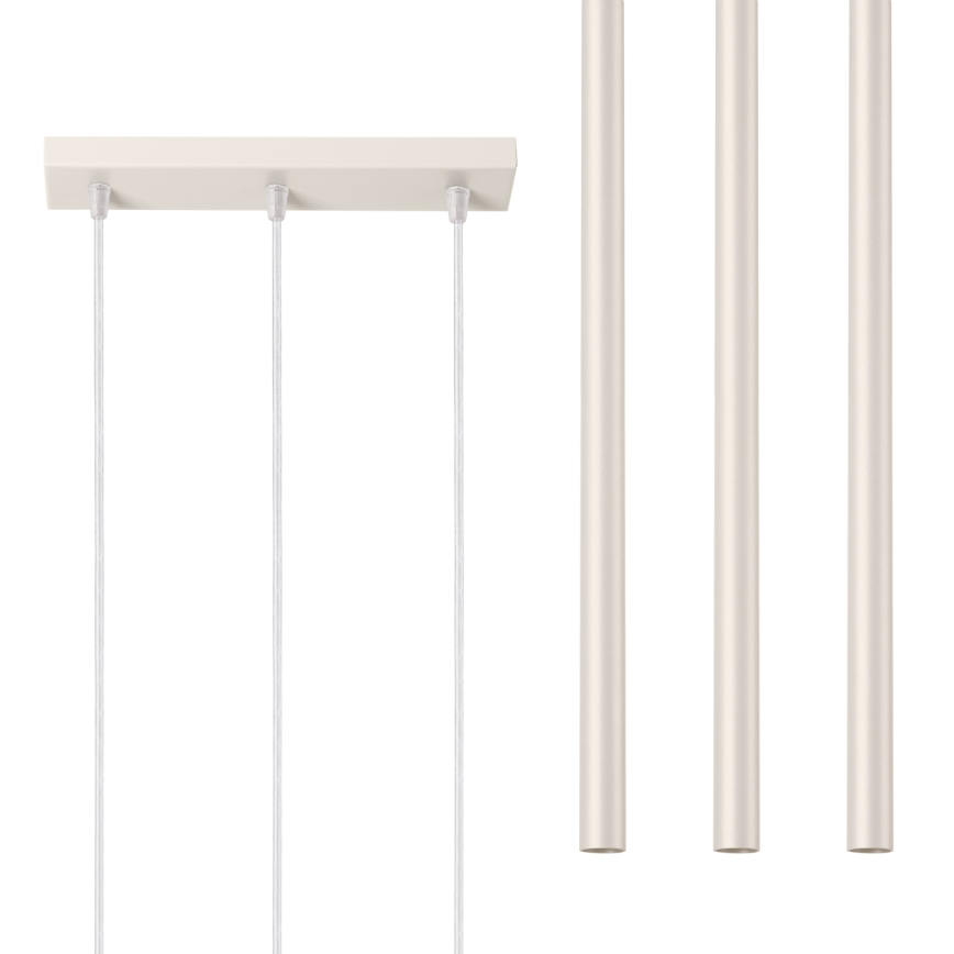 Lustr na lanku PASTELO 3xG9/8W/230V krémová