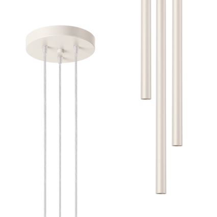 Lustr na lanku PASTELO 3xG9/8W/230V krémová
