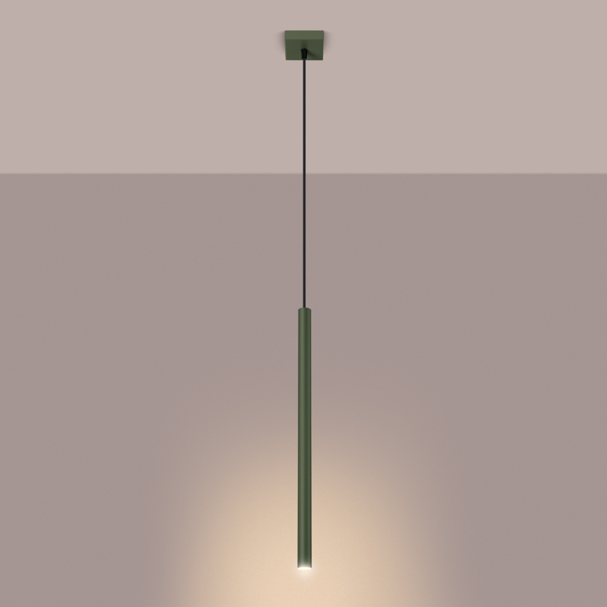 Lustr na lanku PASTELO 1xG9/8W/230V zelená
