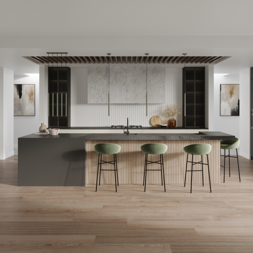 Lustr na lanku PASTELO 1xG9/8W/230V zelená