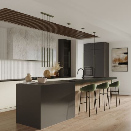 Lustr na lanku PASTELO 1xG9/8W/230V zelená