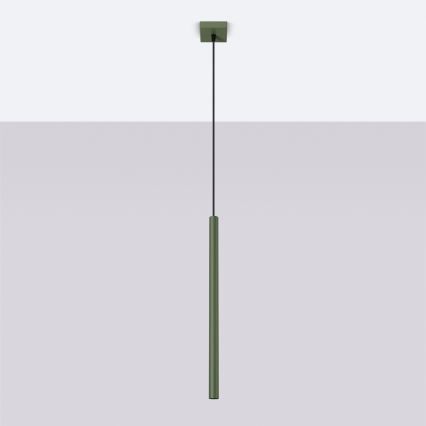 Lustr na lanku PASTELO 1xG9/8W/230V zelená