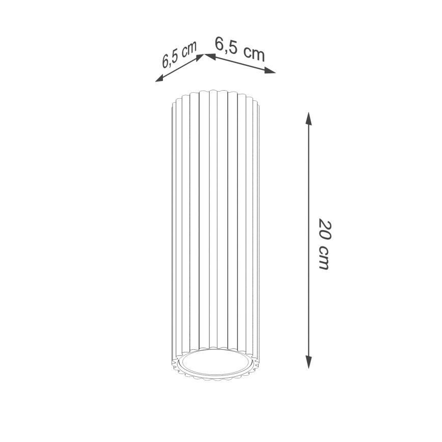 Bodové svítidlo KARBON 1xGU10/10W/230V 20 cm bílá