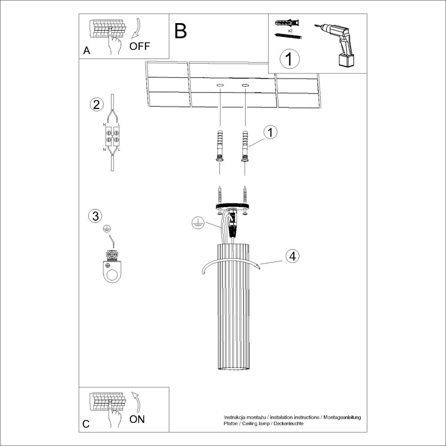 Bodové svítidlo KARBON 1xGU10/10W/230V 30 cm bílá