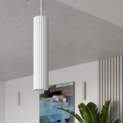 Lustr na lanku KARBON 1xGU10/10W/230V bílá