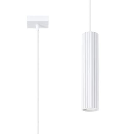 Lustr na lanku KARBON 1xGU10/10W/230V bílá