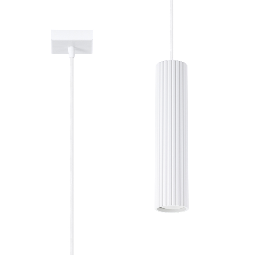 Lustr na lanku KARBON 1xGU10/10W/230V bílá