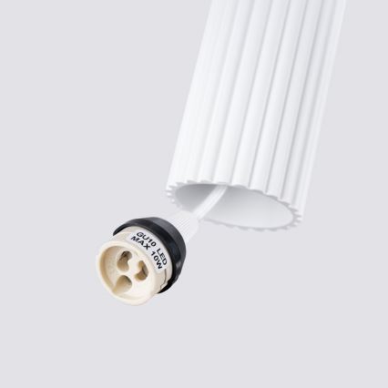 Lustr na lanku KARBON 1xGU10/10W/230V bílá