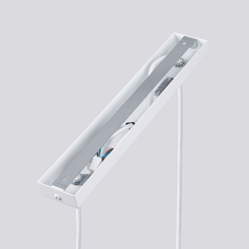 Lustr na lanku KARBON 2xGU10/10W/230V bílá