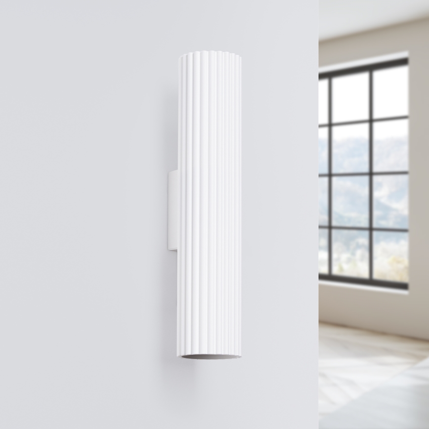 Nástěnné svítidlo KARBON 2xGU10/10W/230V bílá