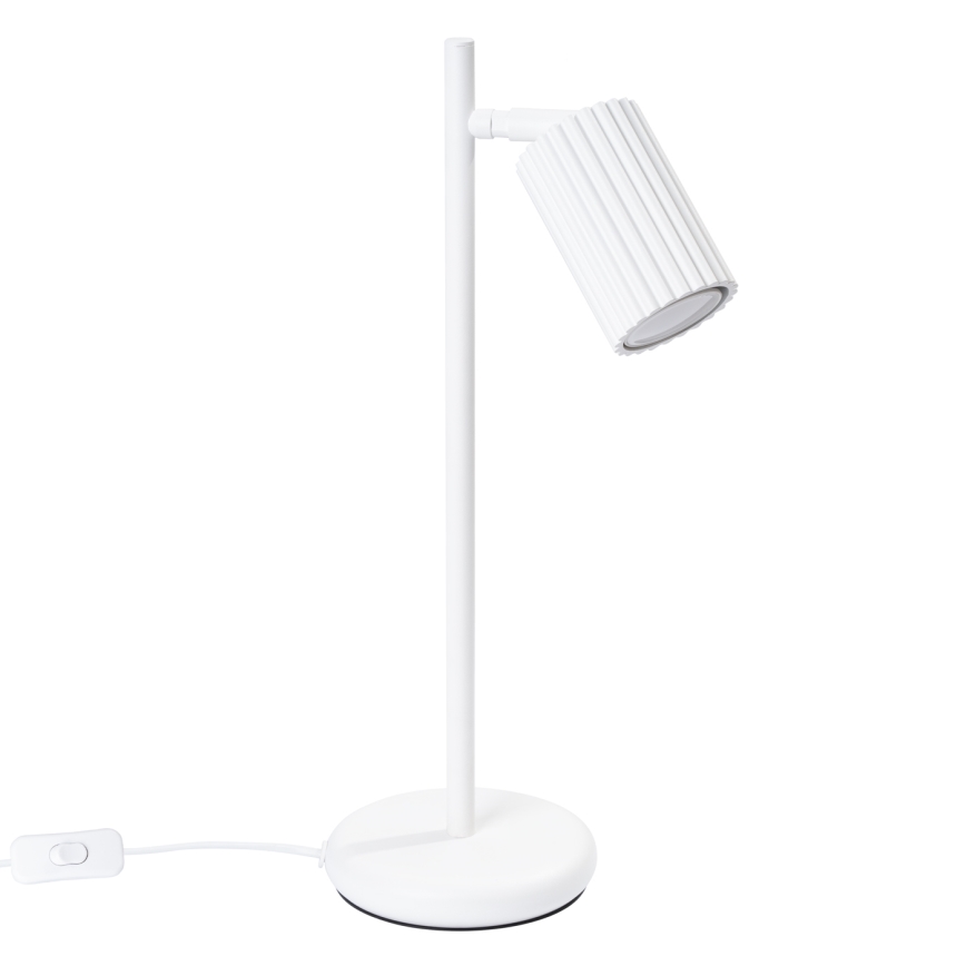 Stolní lampa KARBON 1xGU10/10W/230V bílá