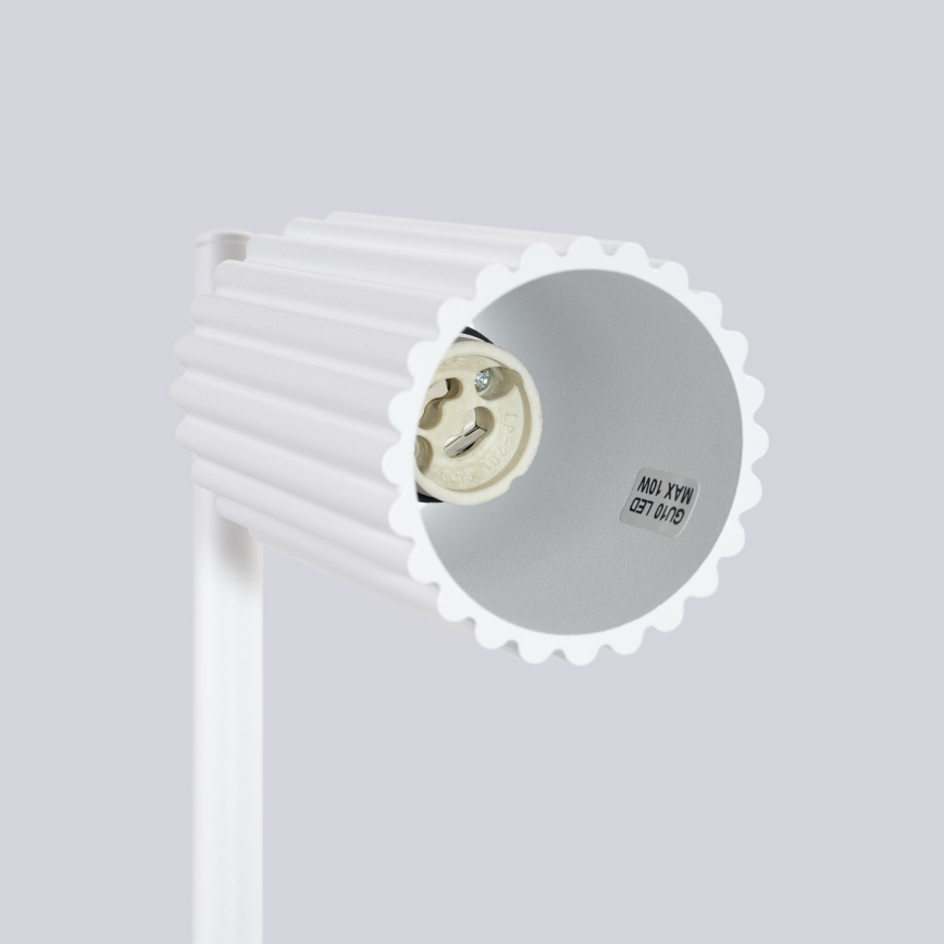 Stolní lampa KARBON 1xGU10/10W/230V bílá