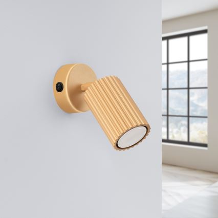 Nástěnné bodové svítidlo KARBON 1xGU10/10W/230V zlatá