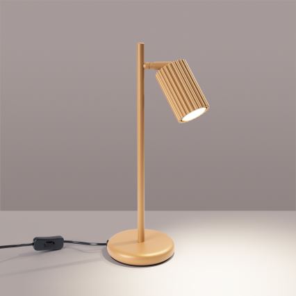 Stolní lampa KARBON 1xGU10/10W/230V zlatá
