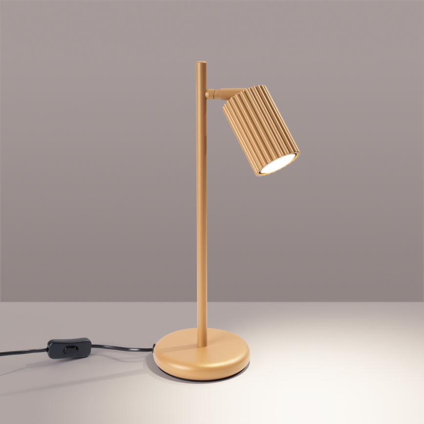 Stolní lampa KARBON 1xGU10/10W/230V zlatá