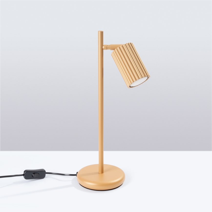 Stolní lampa KARBON 1xGU10/10W/230V zlatá