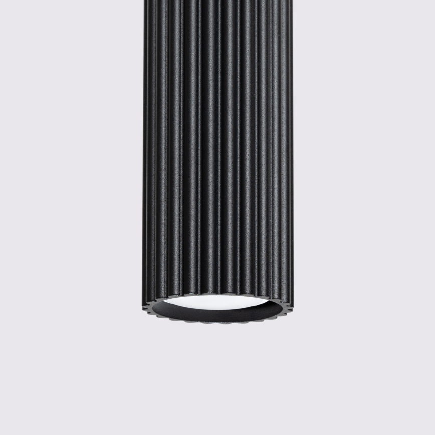 Lustr na lanku KARBON 1xGU10/10W/230V černá
