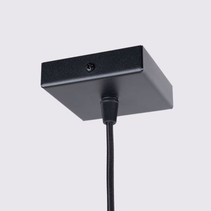 Lustr na lanku KARBON 1xGU10/10W/230V černá