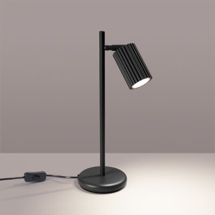 Stolní lampa KARBON 1xGU10/10W/230V černá