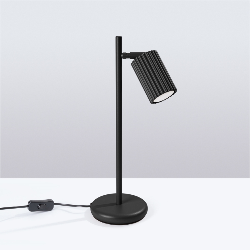 Stolní lampa KARBON 1xGU10/10W/230V černá