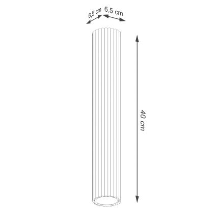 Bodové svítidlo KARBON 1xGU10/10W/230V 40 cm krémová