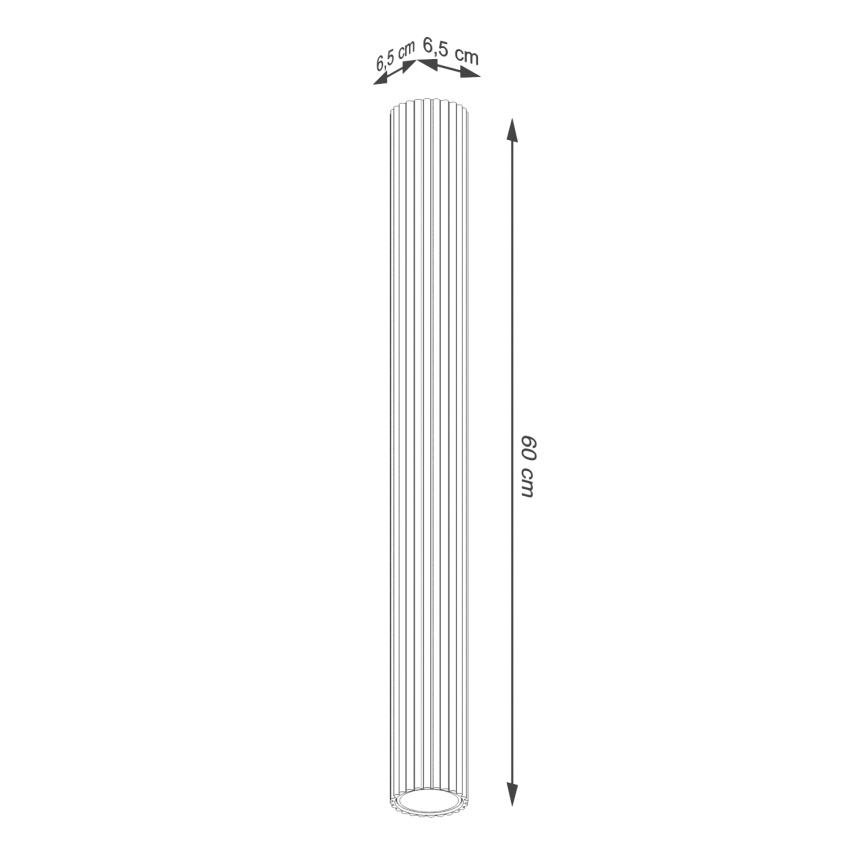 Bodové svítidlo KARBON 1xGU10/10W/230V 60 cm krémová