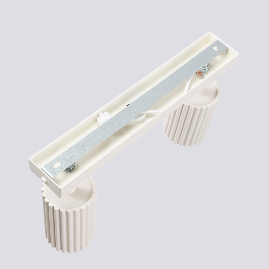 Bodové svítidlo KARBON 2xGU10/10W/230V krémová